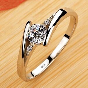 925 Sterling Silver Proposal Ring for Women,CertifiedTibetan,Engagement,Promise
